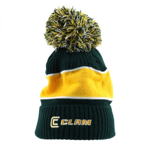 Clam Pom Hat Green/Gold