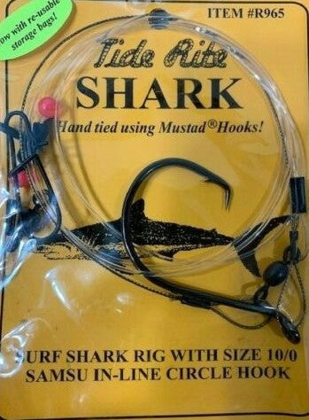 circle hooks for beach fishing Tide Rite Surf Rig, 10/0 Samsu in-line Circle Hook