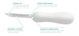 Dexter S121 2 3/8 inch Sani-Safe New Haven pattern Oyster knife