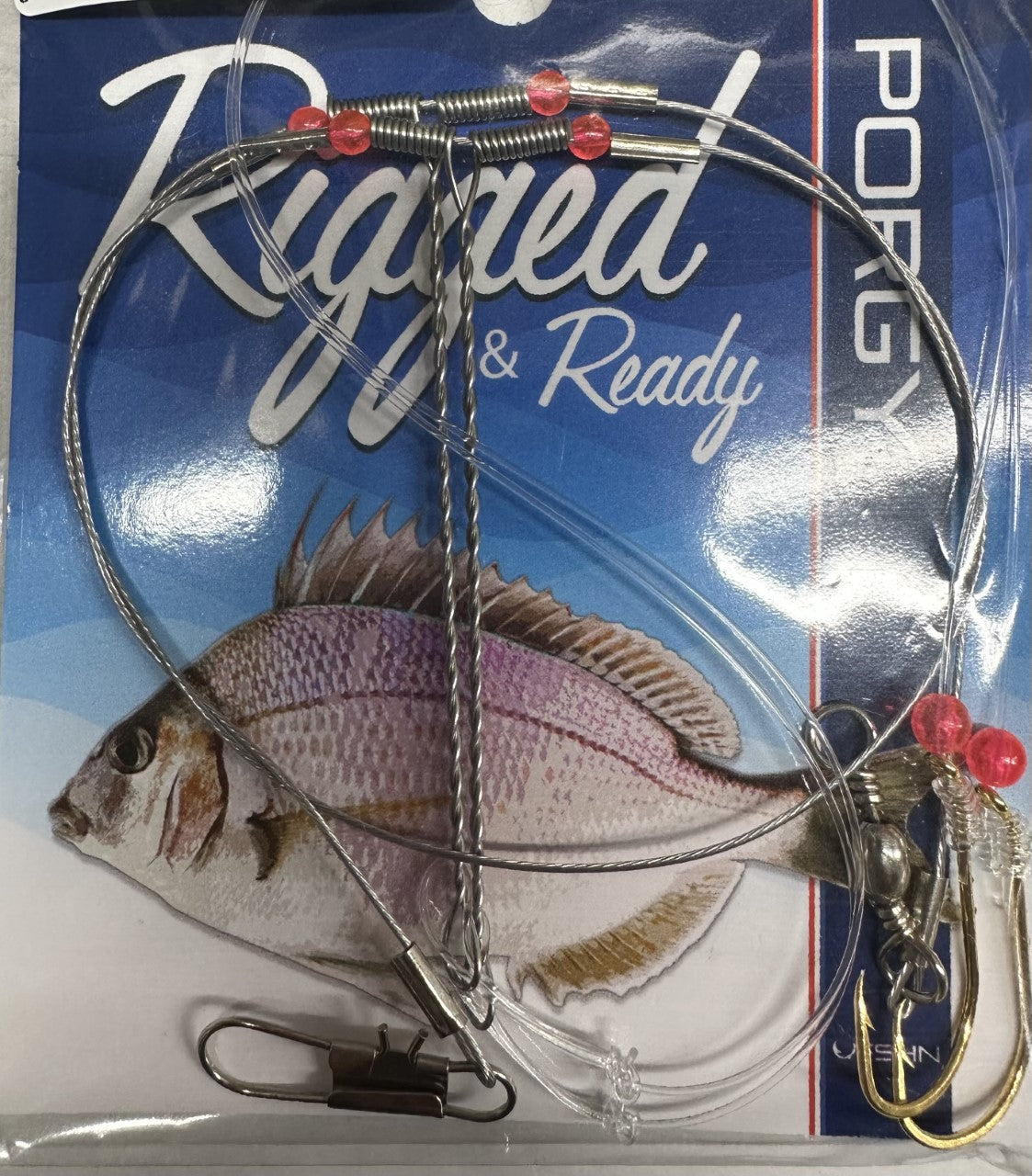 best hooks for porgy fishing Lazer Sharp Hi-Lo Octopus Hook Rig to maximize your chances of a successful porgy catch Tsunami 4 Porgy-Seabass Hooks